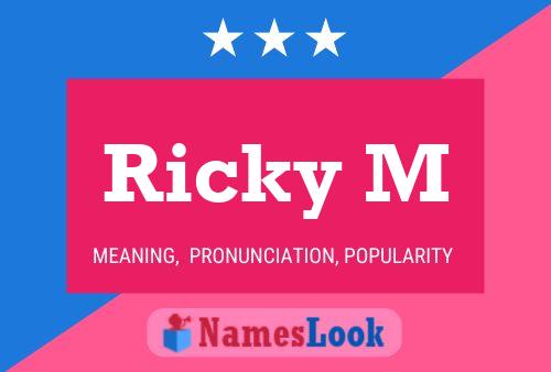 ملصق اسم Ricky M