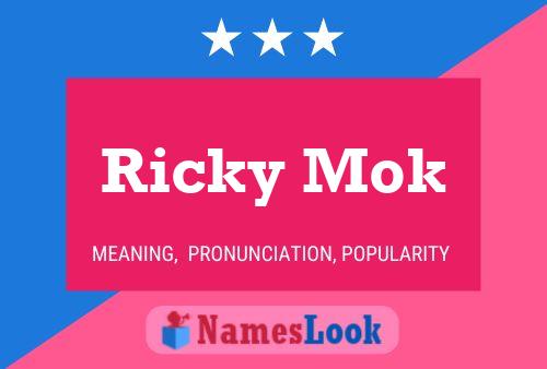 ملصق اسم Ricky Mok