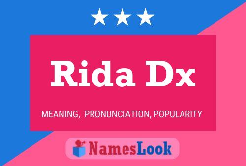 ملصق اسم Rida Dx