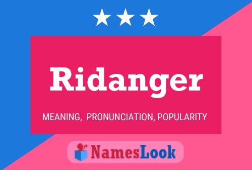 ملصق اسم Ridanger