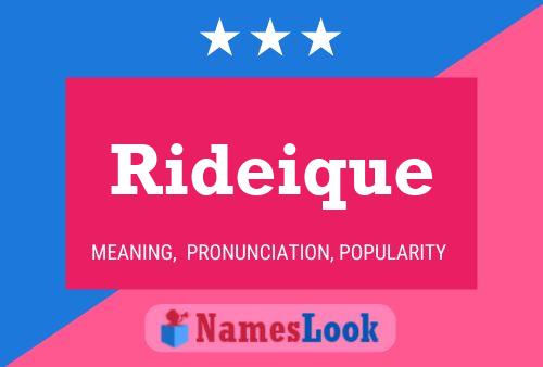 ملصق اسم Rideique