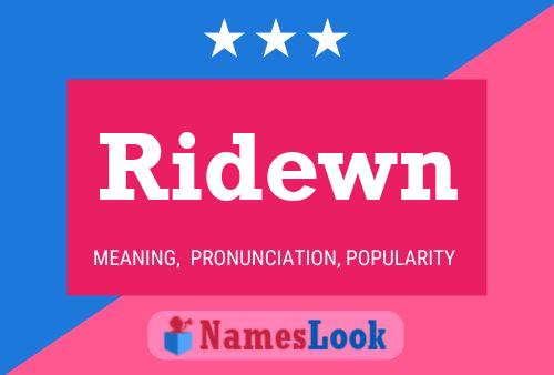 ملصق اسم Ridewn