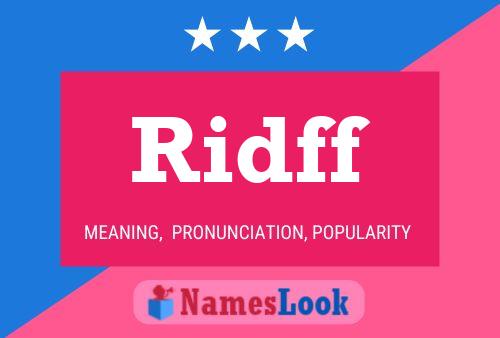 ملصق اسم Ridff