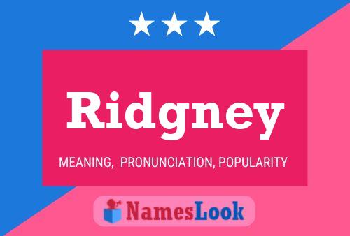 ملصق اسم Ridgney