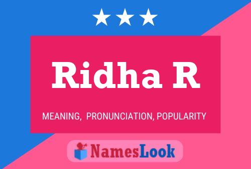 ملصق اسم Ridha R