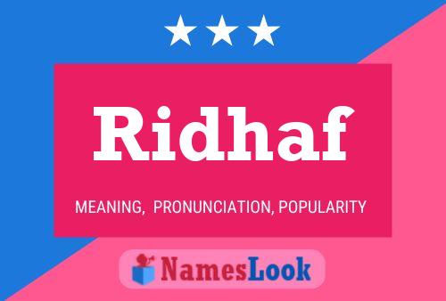 ملصق اسم Ridhaf