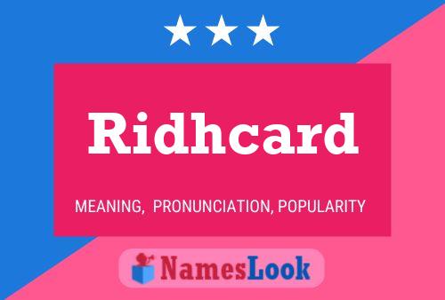 ملصق اسم Ridhcard