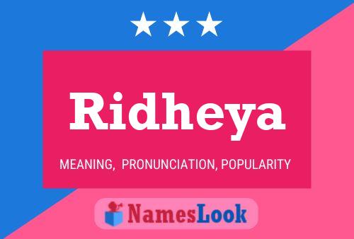 ملصق اسم Ridheya