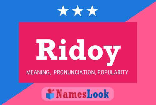 ملصق اسم Ridoy