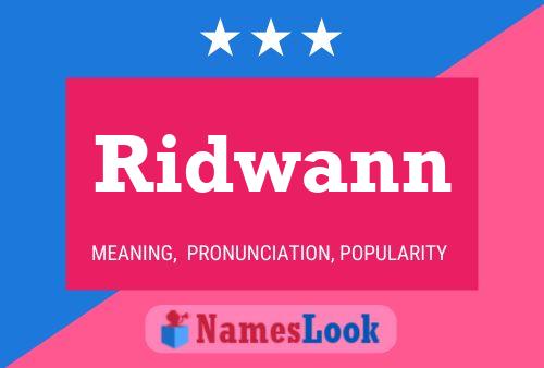 ملصق اسم Ridwann