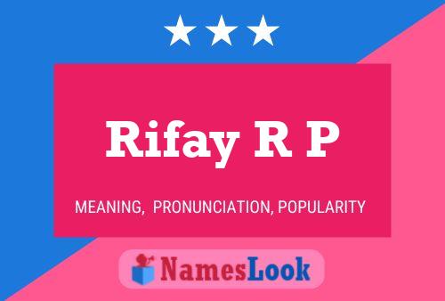 ملصق اسم Rifay R P