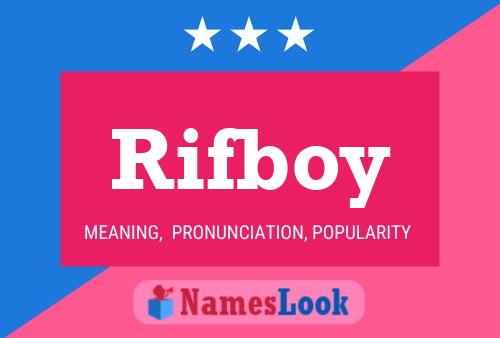 ملصق اسم Rifboy