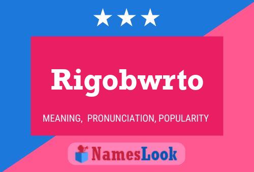 ملصق اسم Rigobwrto