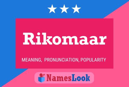 ملصق اسم Rikomaar