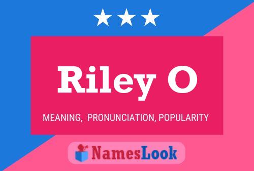 ملصق اسم Riley O