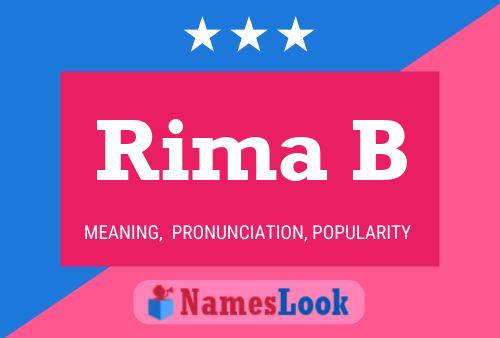 ملصق اسم Rima B