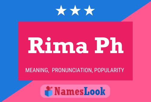 ملصق اسم Rima Ph