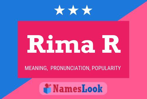 ملصق اسم Rima R