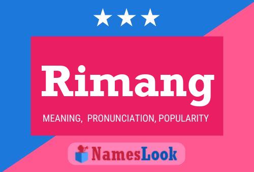 ملصق اسم Rimang