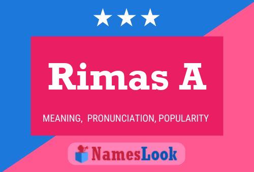 ملصق اسم Rimas A