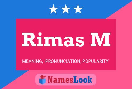 ملصق اسم Rimas M