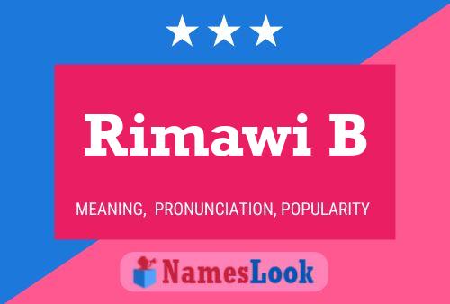 ملصق اسم Rimawi B