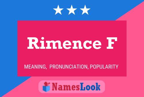 ملصق اسم Rimence F