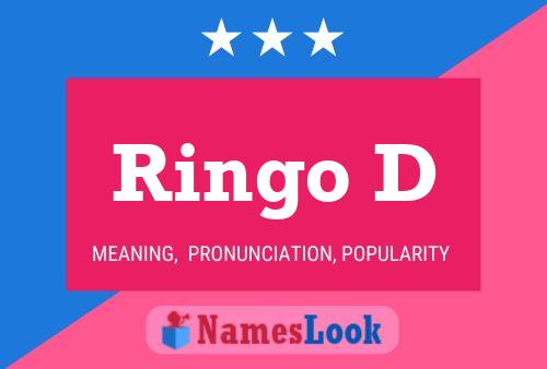 ملصق اسم Ringo D