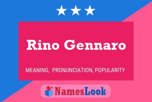 ملصق اسم Rino Gennaro