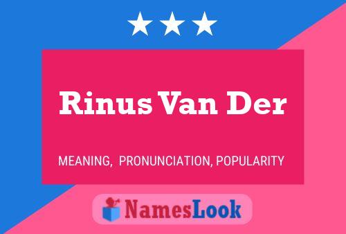 ملصق اسم Rinus Van Der