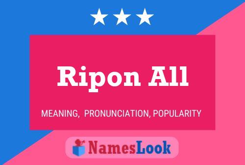 ملصق اسم Ripon All