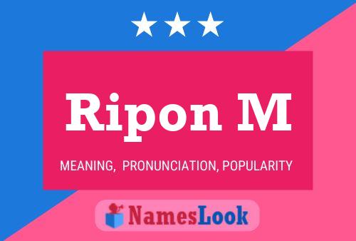 ملصق اسم Ripon M