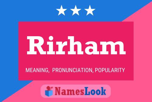 ملصق اسم Rirham