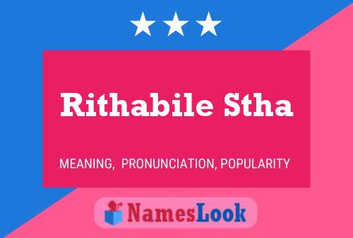 ملصق اسم Rithabile Stha