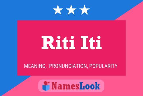 ملصق اسم Riti Iti