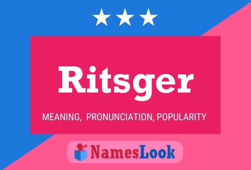 ملصق اسم Ritsger