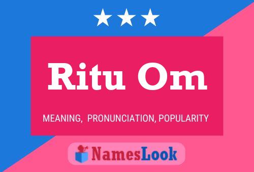 ملصق اسم Ritu Om