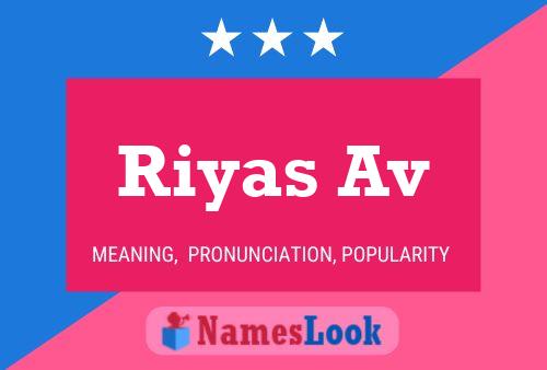 ملصق اسم Riyas Av