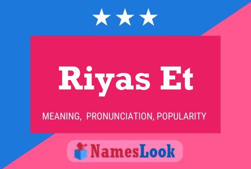 ملصق اسم Riyas Et