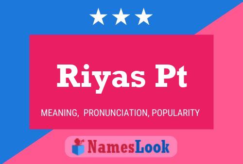 ملصق اسم Riyas Pt