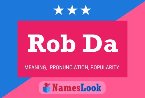 ملصق اسم Rob Da