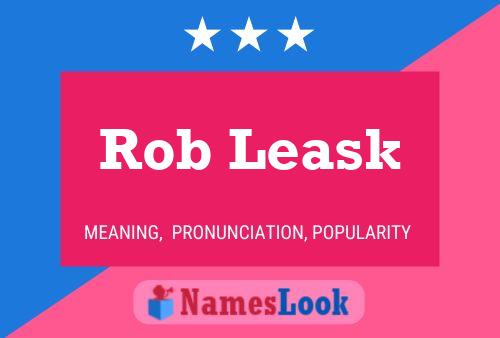 ملصق اسم Rob Leask