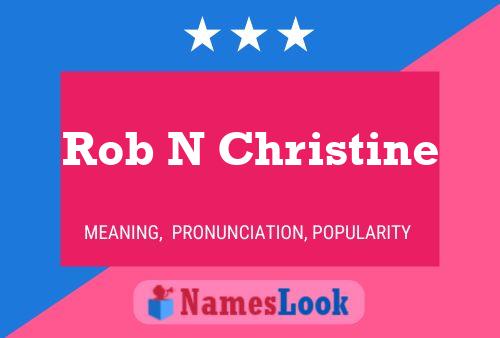 ملصق اسم Rob N Christine