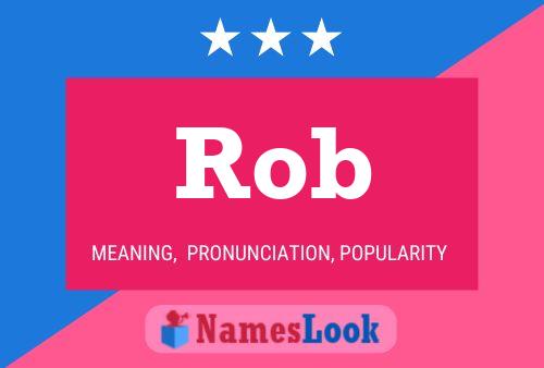 ملصق اسم Rob