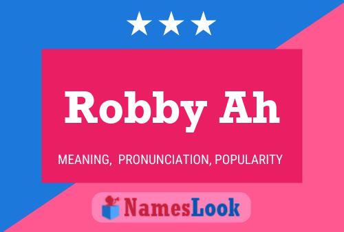 ملصق اسم Robby Ah