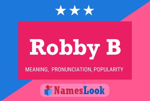 ملصق اسم Robby B