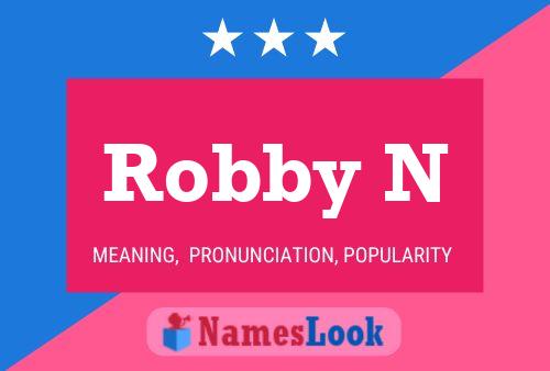 ملصق اسم Robby N