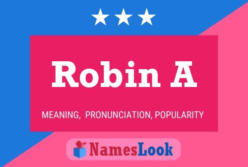 ملصق اسم Robin A