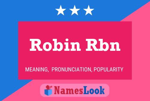 ملصق اسم Robin Rbn