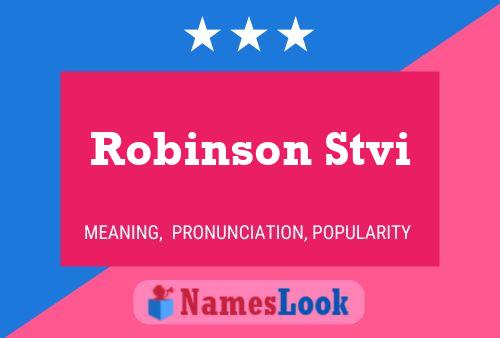 ملصق اسم Robinson Stvi